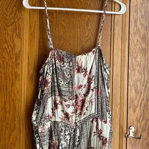 American Eagle Outfitters Floral Wide Leg Jumpsuit